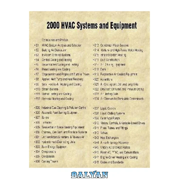 Ashrae 2000 HVAC Systems and Equipment Handbook