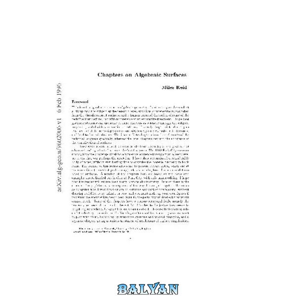 Chapters on algebraic surfaces