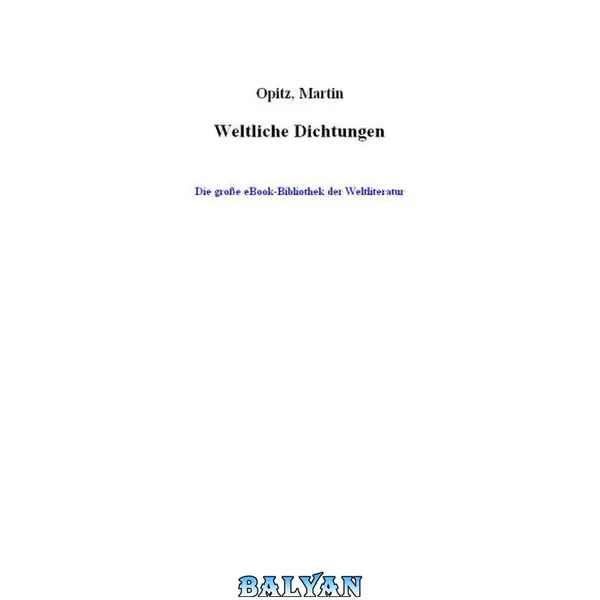 Weltliche Dichtungen
