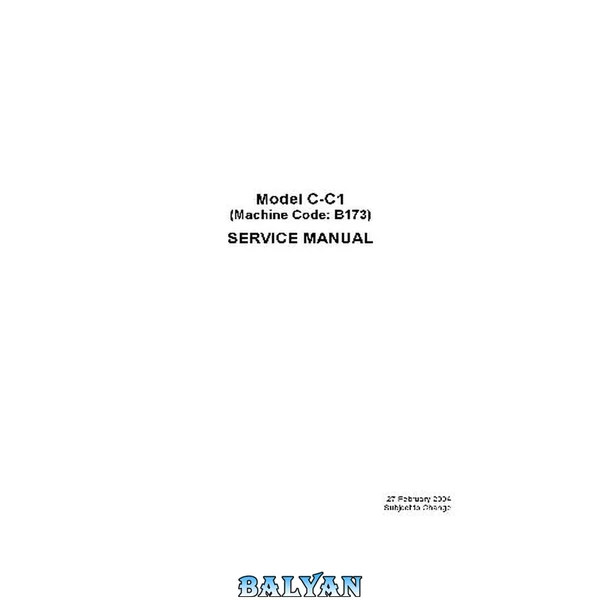 Model C-C1. Service manual