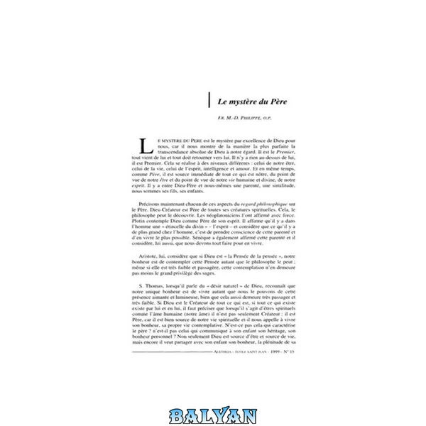 Le mystère du Père