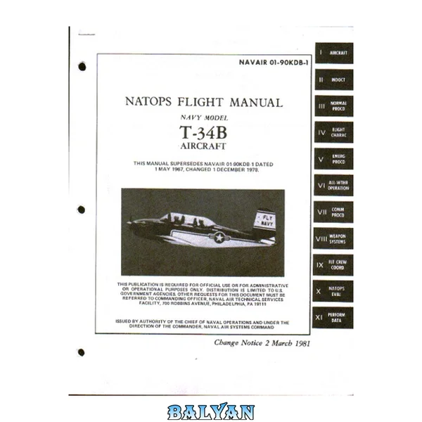 NATOPS Flight Manual Navy Model T-34B Aircraft [NAVAIR 01-90KDB-1]