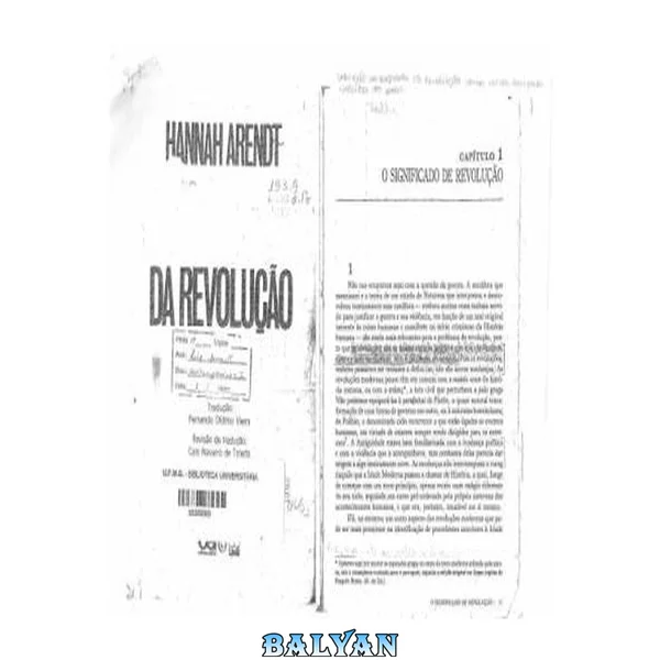 O significado de revolução. In Da Revolução