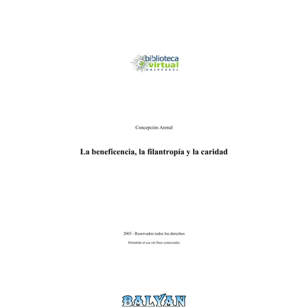 La Beneficencia La Filantropia Y La Caridad