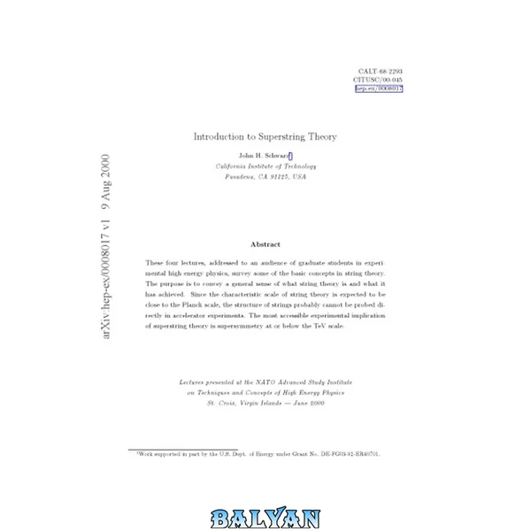 Introduction to Superstring Theory