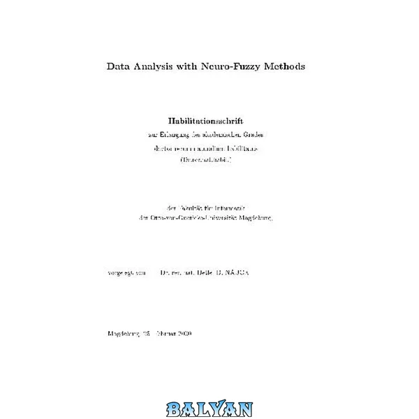 Data Analysis with Neuro-Fuzzy Methods