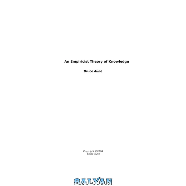 An Empiricist Theory of Knowledge