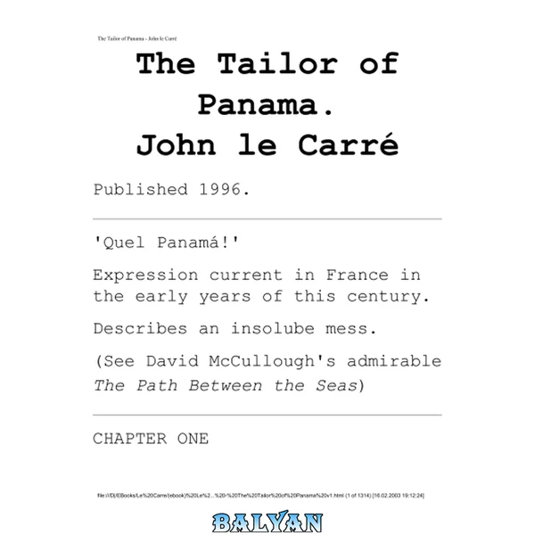 The Tailor of Panama - John le Carr茅