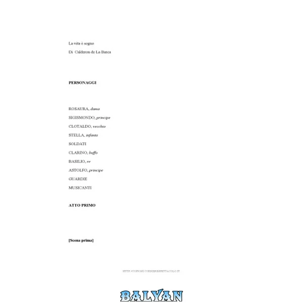 La vita è sogno