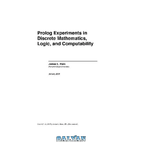Prolog Experiments in Discrete Mathematics, Logic, and Computability
