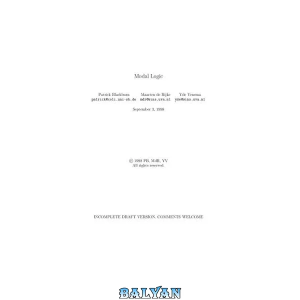 Modal Logic