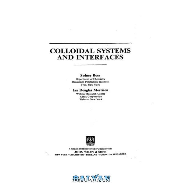 Colloidal systems and interfaces