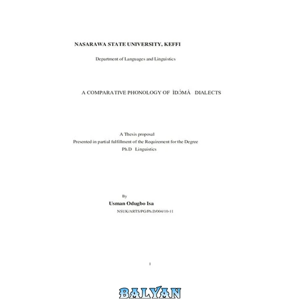 A comparative phonology of Ìdɔ́mà dialects