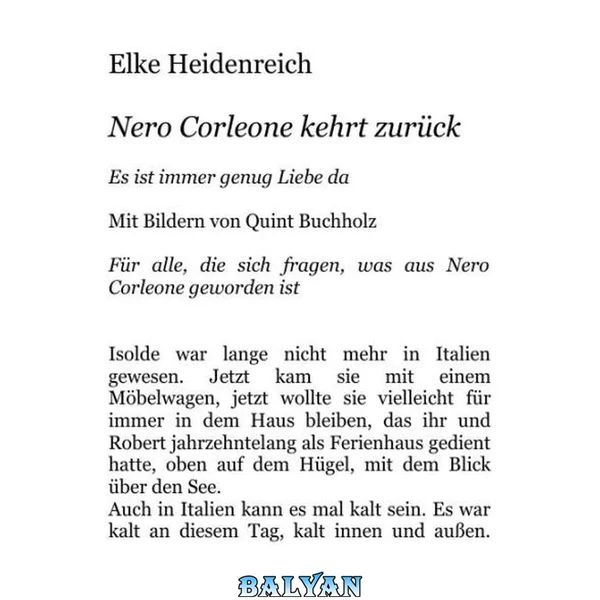 Nero corleone kehrt zurück