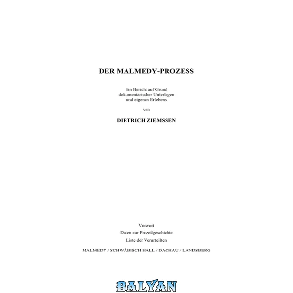 Der Malmedy-Prozeß