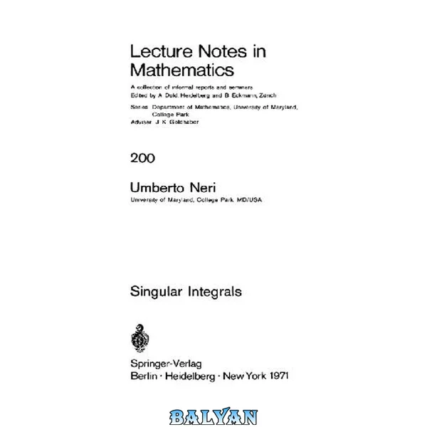 Singular Integrals