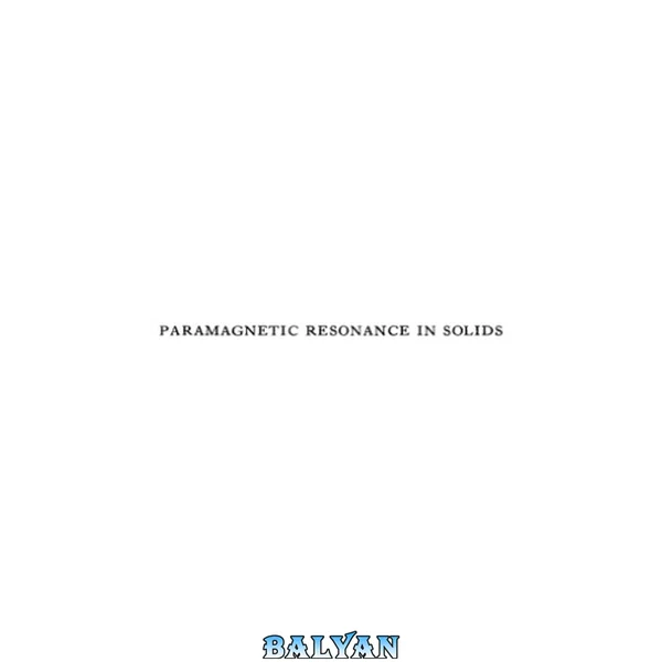 Paramagnetic resonance in solids
