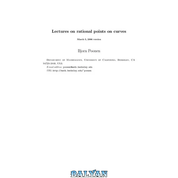 Lectures on rational points on curves