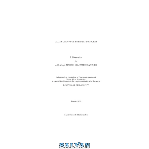 Galois groups of Schubert problems [PhD thesis]