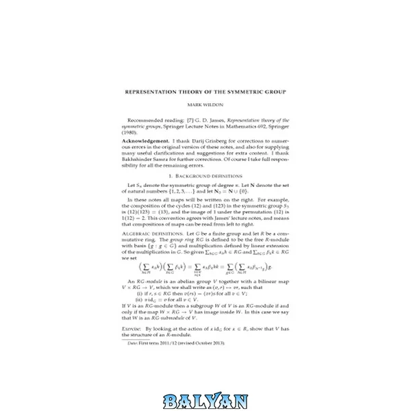 Representation theory of the symmetric group [Lecture notes]