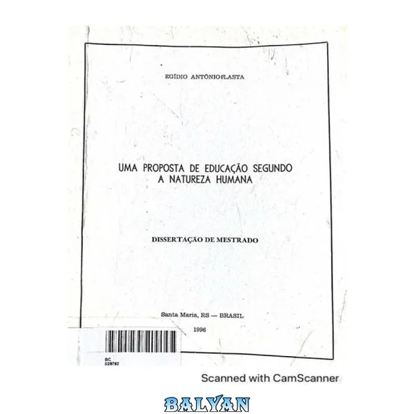 Uma Proposta de Educação Segundo a Natureza Humana (Dissertação)