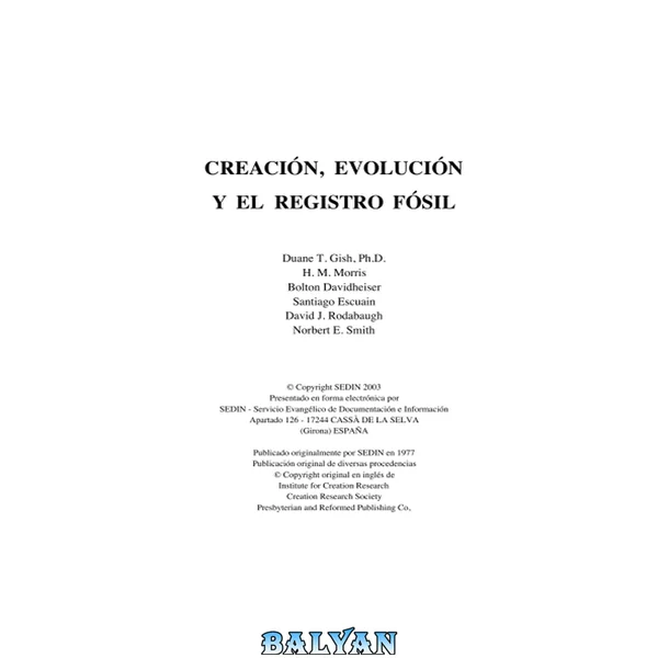 Creacion Evolucion Y Registro Fosil