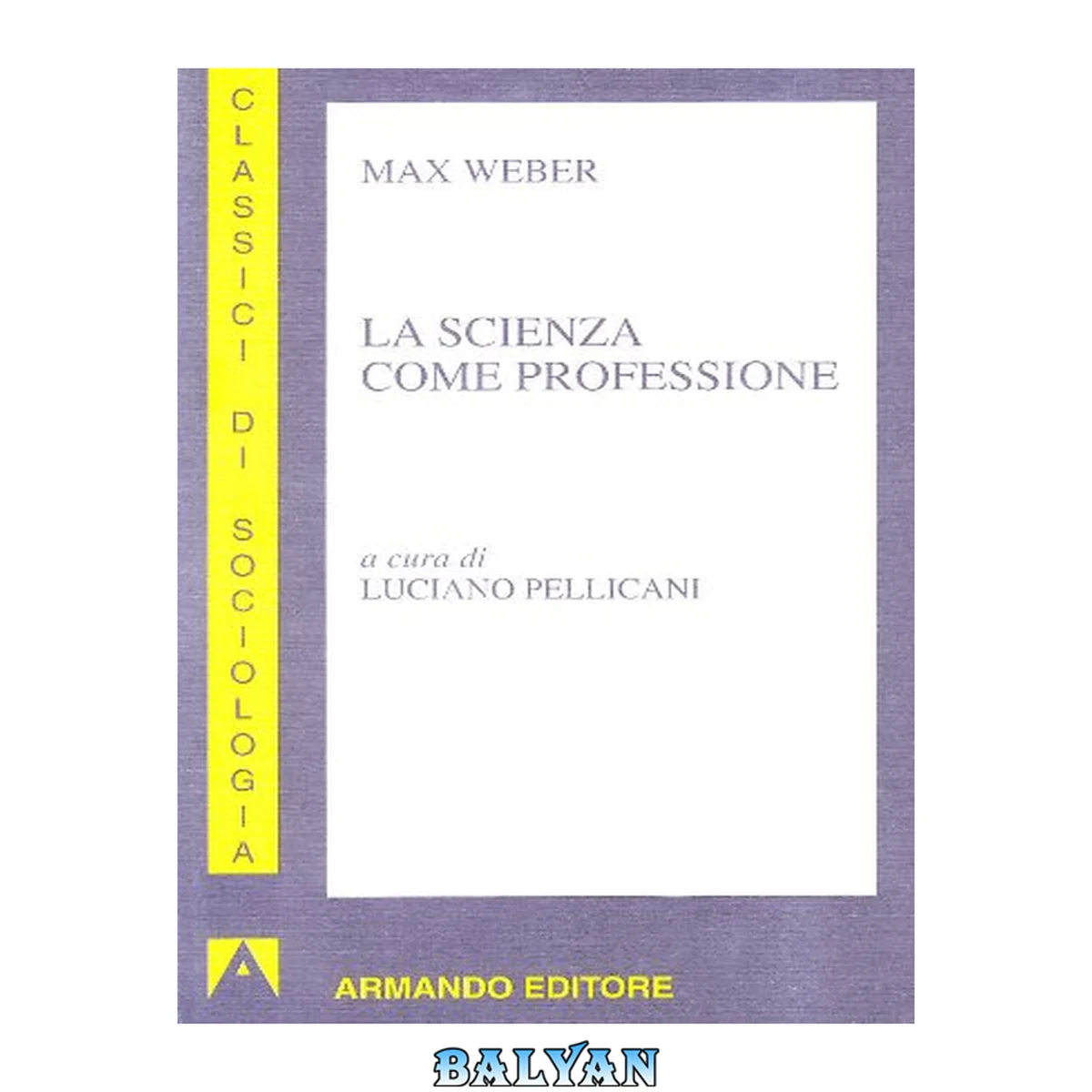 جلد کتاب La scienza come professione