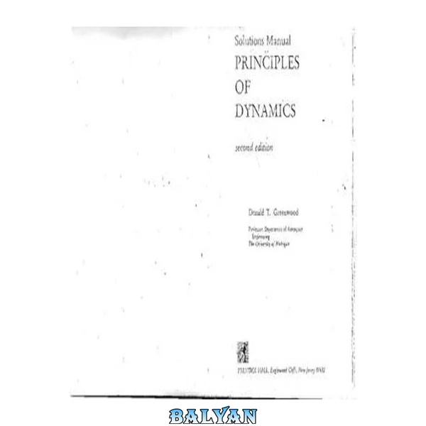Principles of Dynamics Solutions Manual