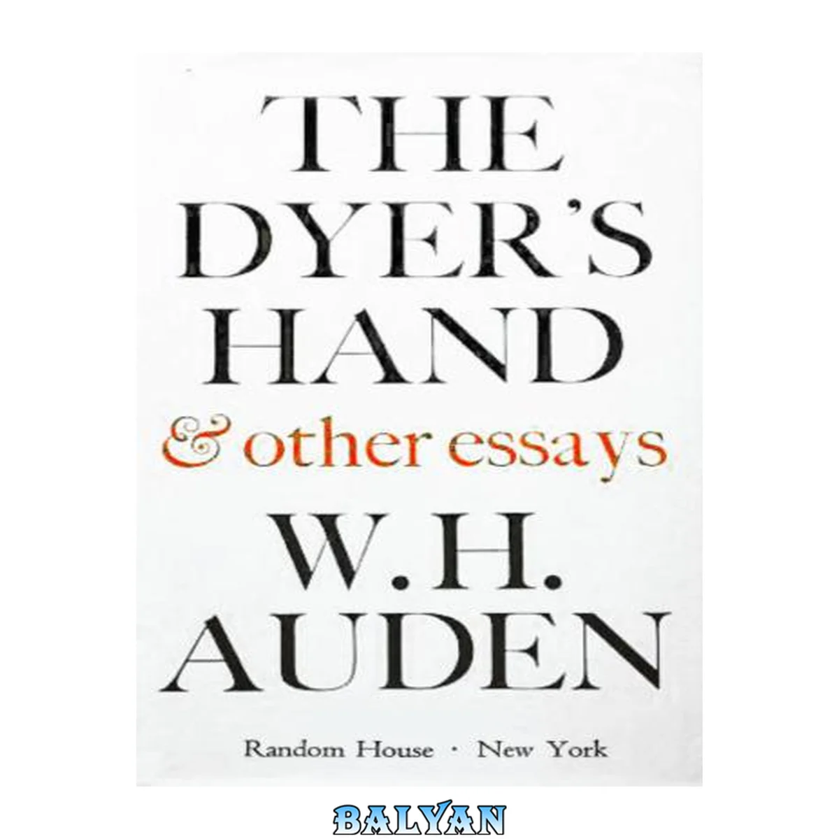 جلد کتاب The Dyer's Hand and Other Essays