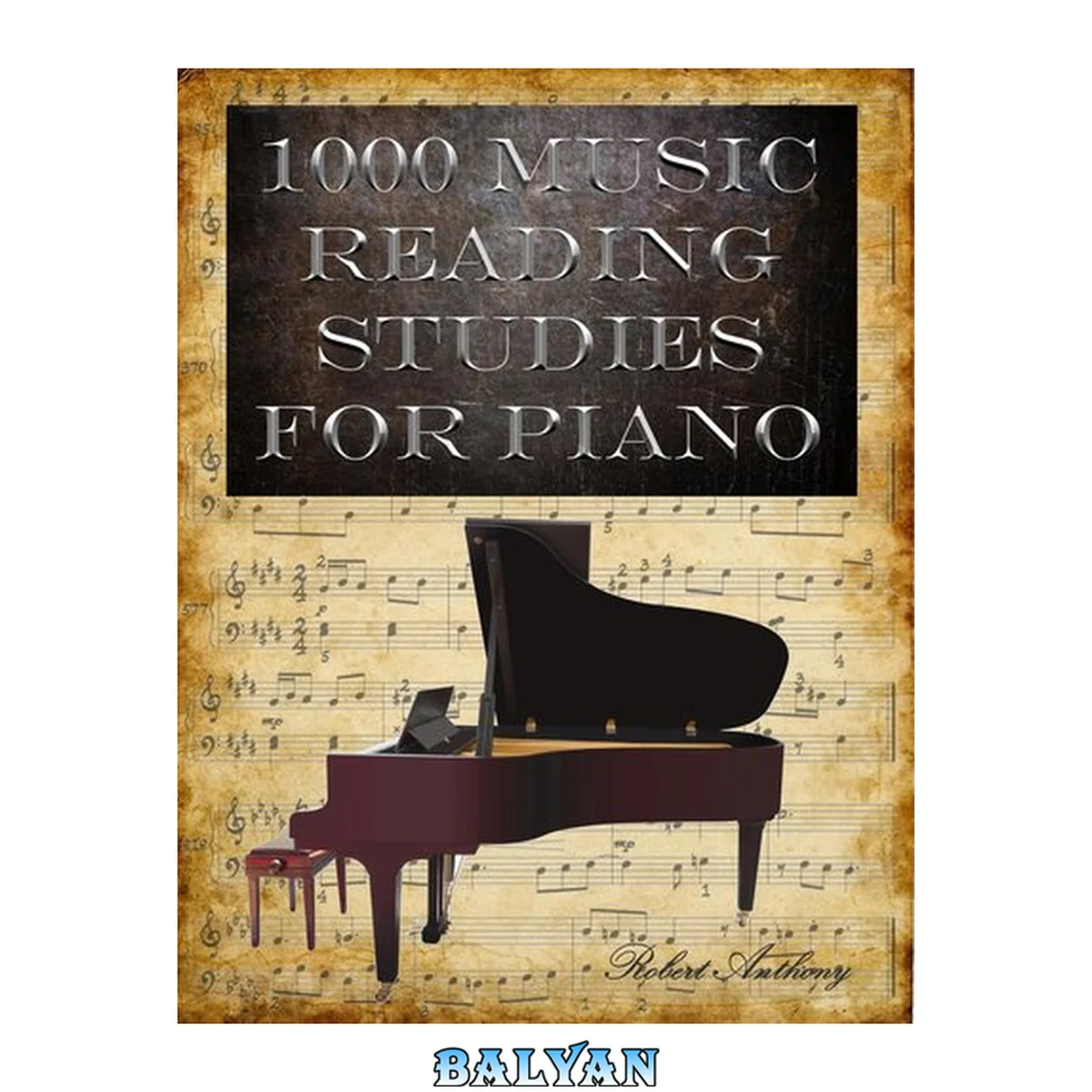 جلد کتاب 1000 Music Reading Studies for Piano