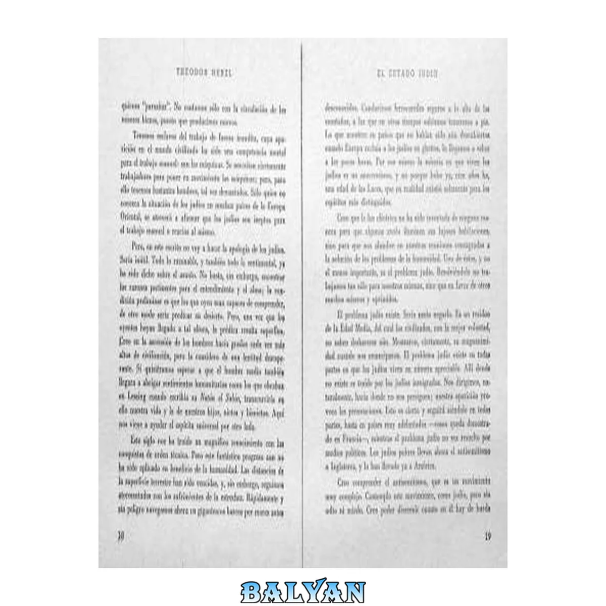 جلد کتاب El Estado Judio