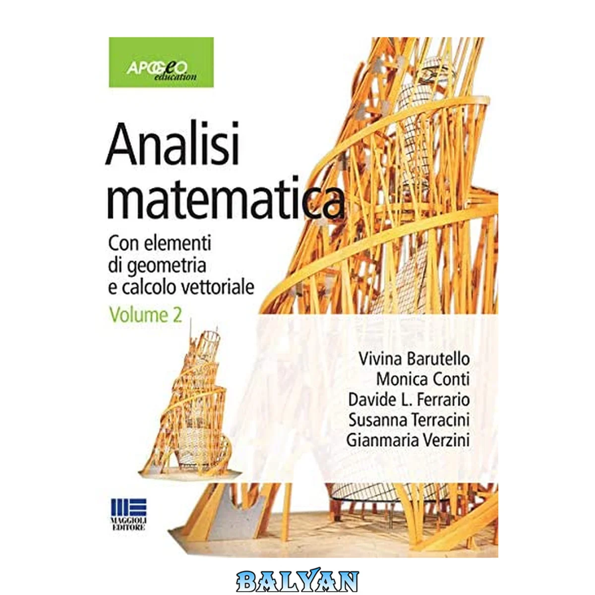 جلد کتاب Analisi matematica. Vol. 2, Con elementi di geometria e calcolo vettoriale