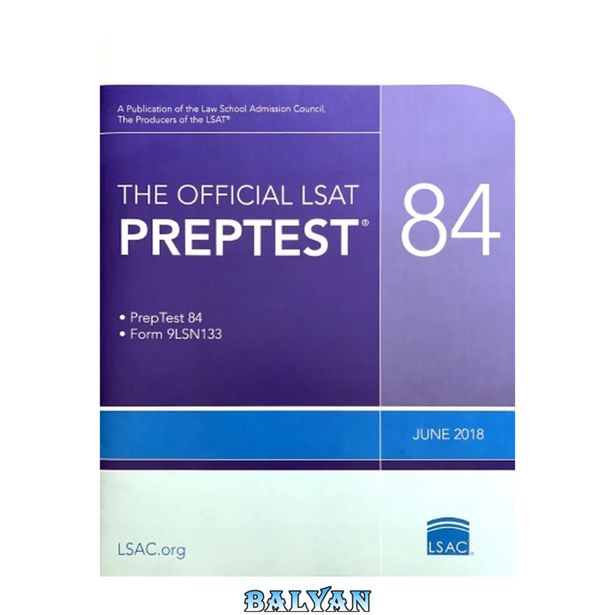 جلد کتاب LSAT preptest 84 (June 2018)