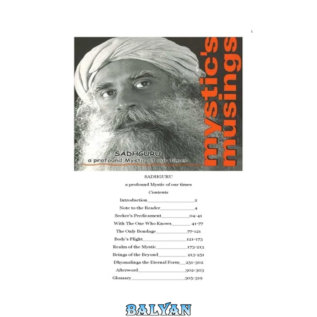 جلد کتاب Mystic’s Musings