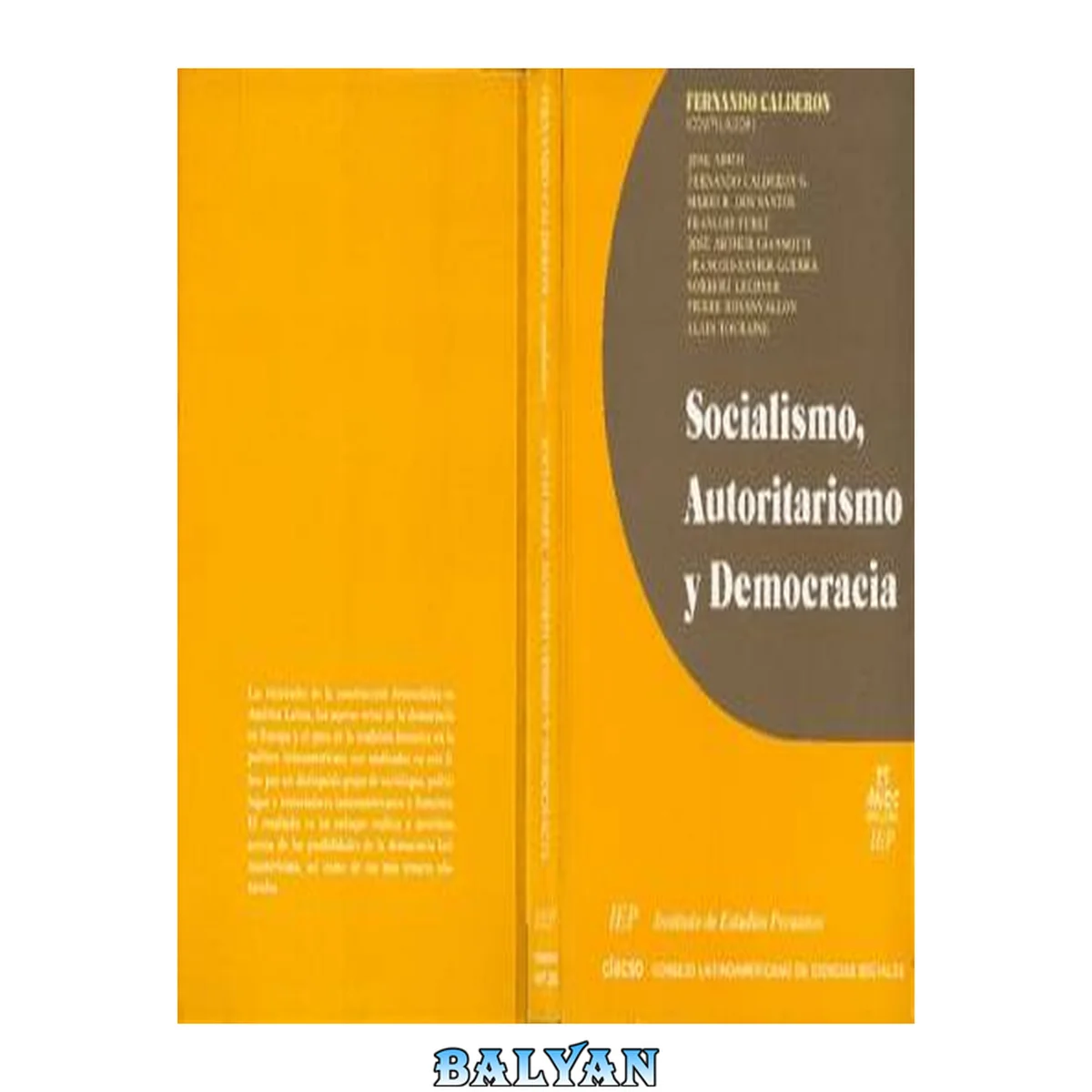 جلد کتاب Socialismo, autoritarismo y democracia