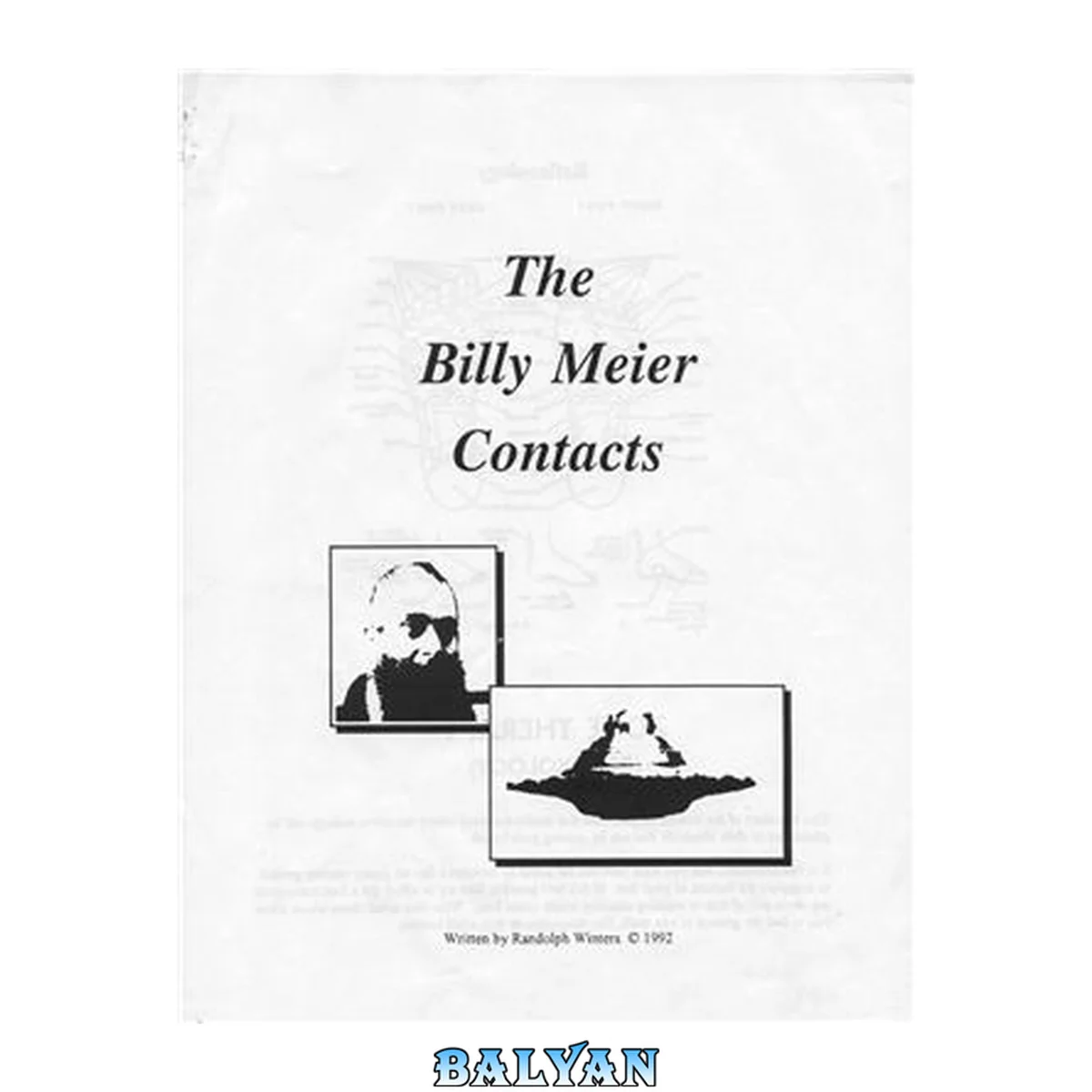 جلد کتاب Billy Meier, UFO Contact Notes