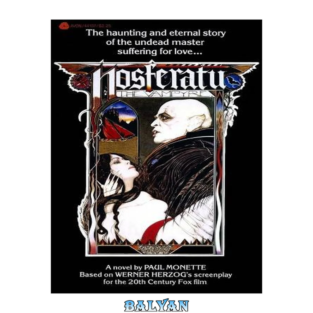 جلد کتاب Nosferatu, the vampyre : a novel, based on Werner Herzog's screenplay