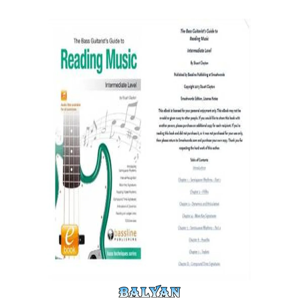 جلد کتاب The Bass Guitarist's Guide To Reading Music. Intermediate Level.