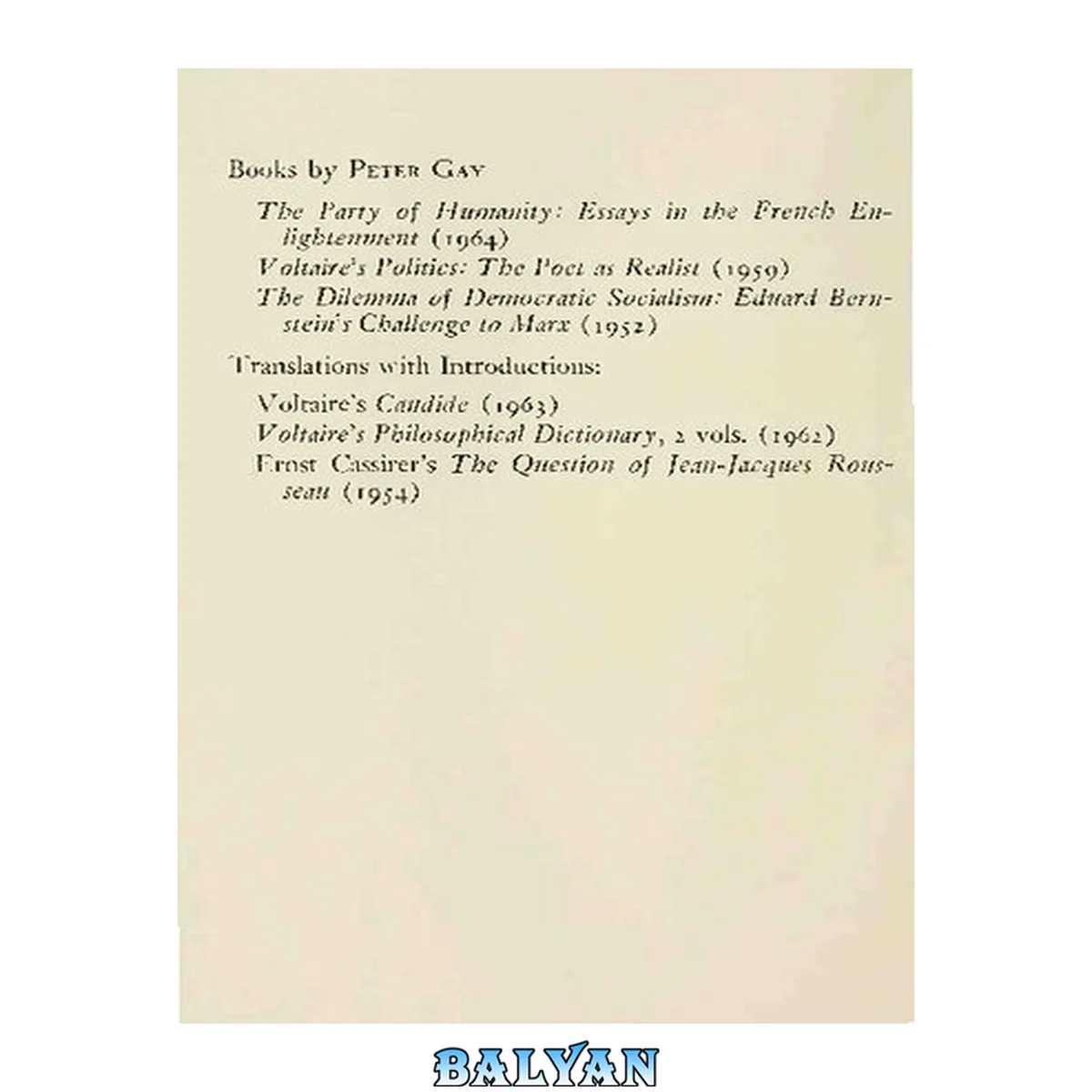 جلد کتاب The Enlightenment An Interpretation, Vol. 1 The Rise of Modern Paganism