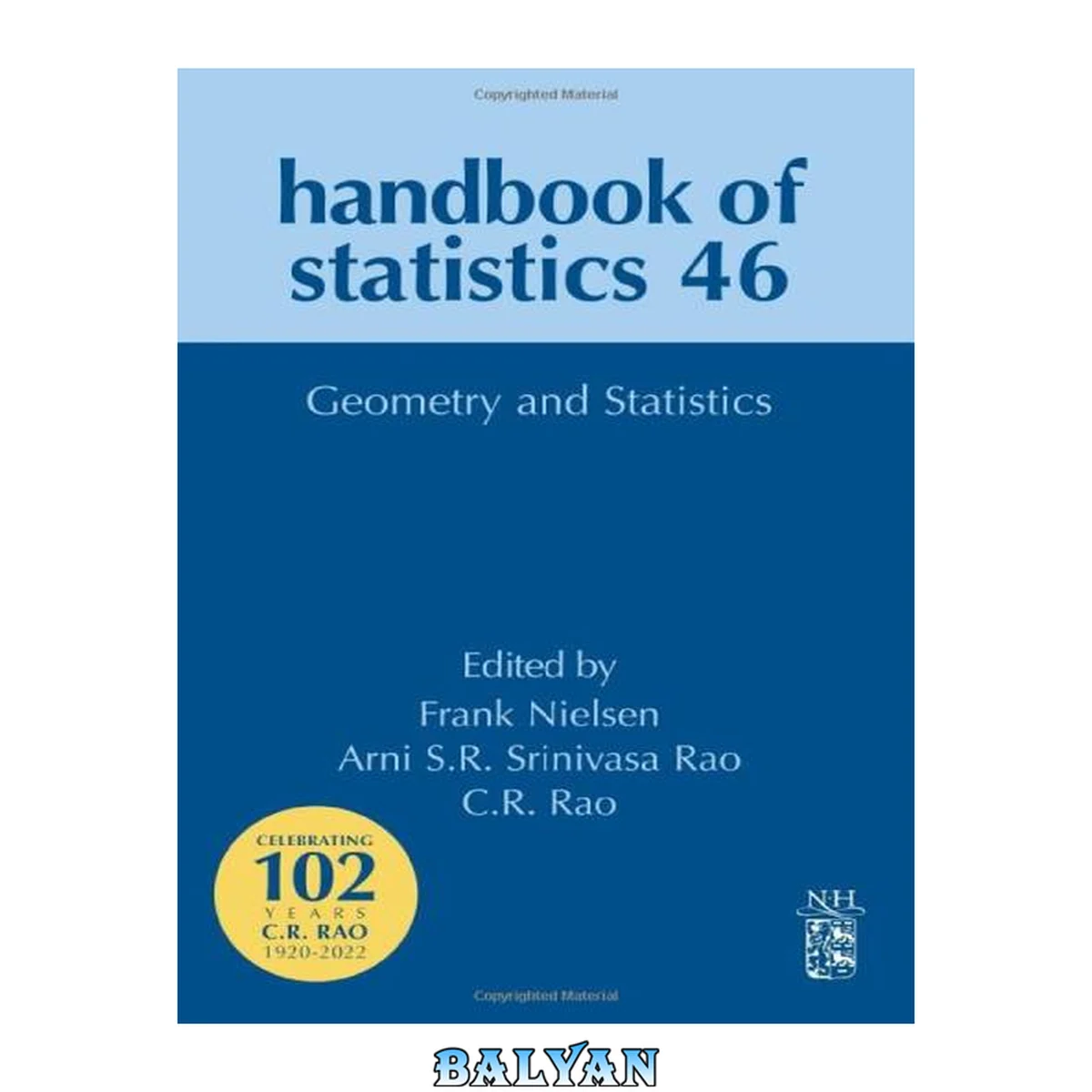 جلد کتاب Geometry and Statistics - Handbook of Statistics, Volume 46