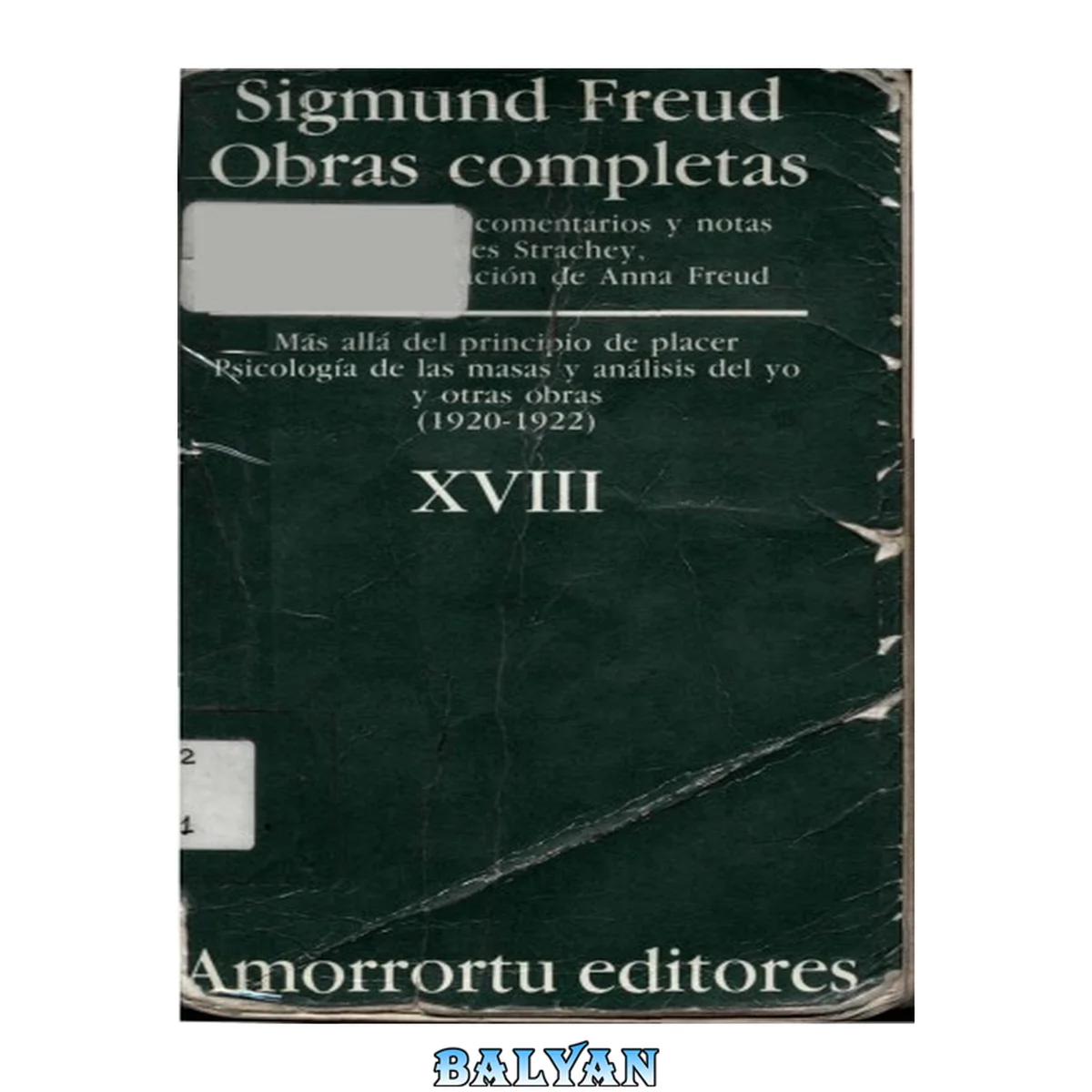 جلد کتاب Obras Completas - Tomo XVIII Mas Alla del Principio del Placer