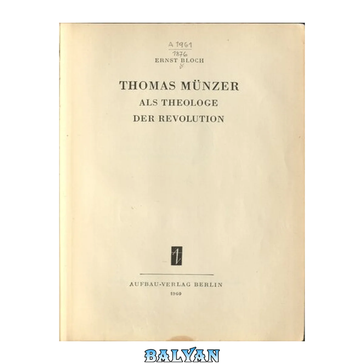 جلد کتاب Thomas Münzer als Theologe der Revolution
