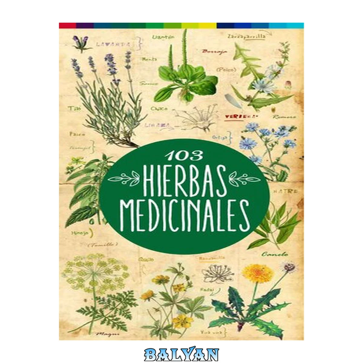 جلد کتاب 103 Hierbas Medicinales