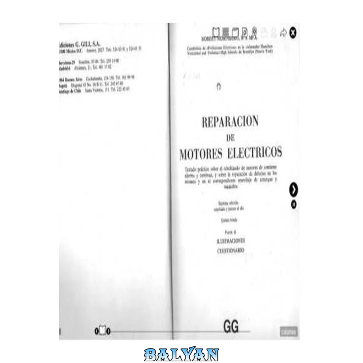 جلد کتاب Reparacion de Motores Eléctricos tomo II 2