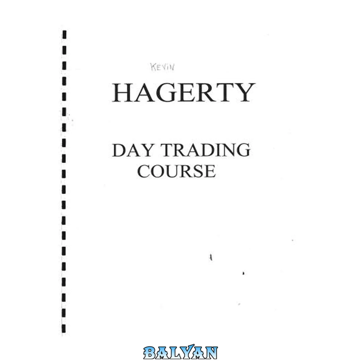 جلد کتاب Day Trading Course