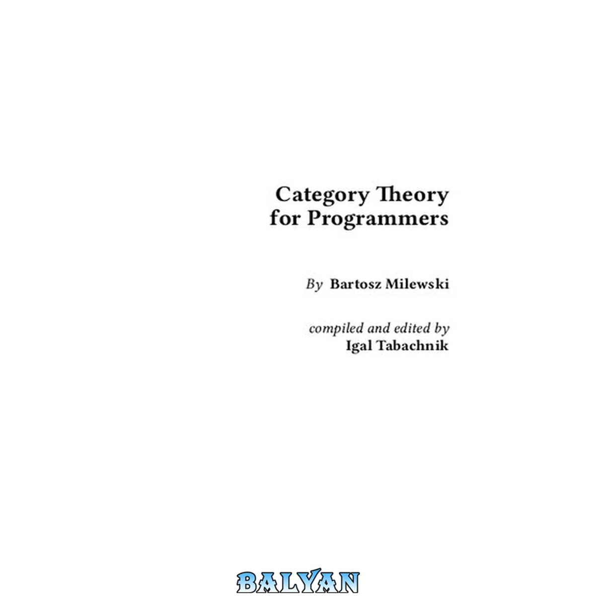 جلد کتاب Category Theory for Programmers