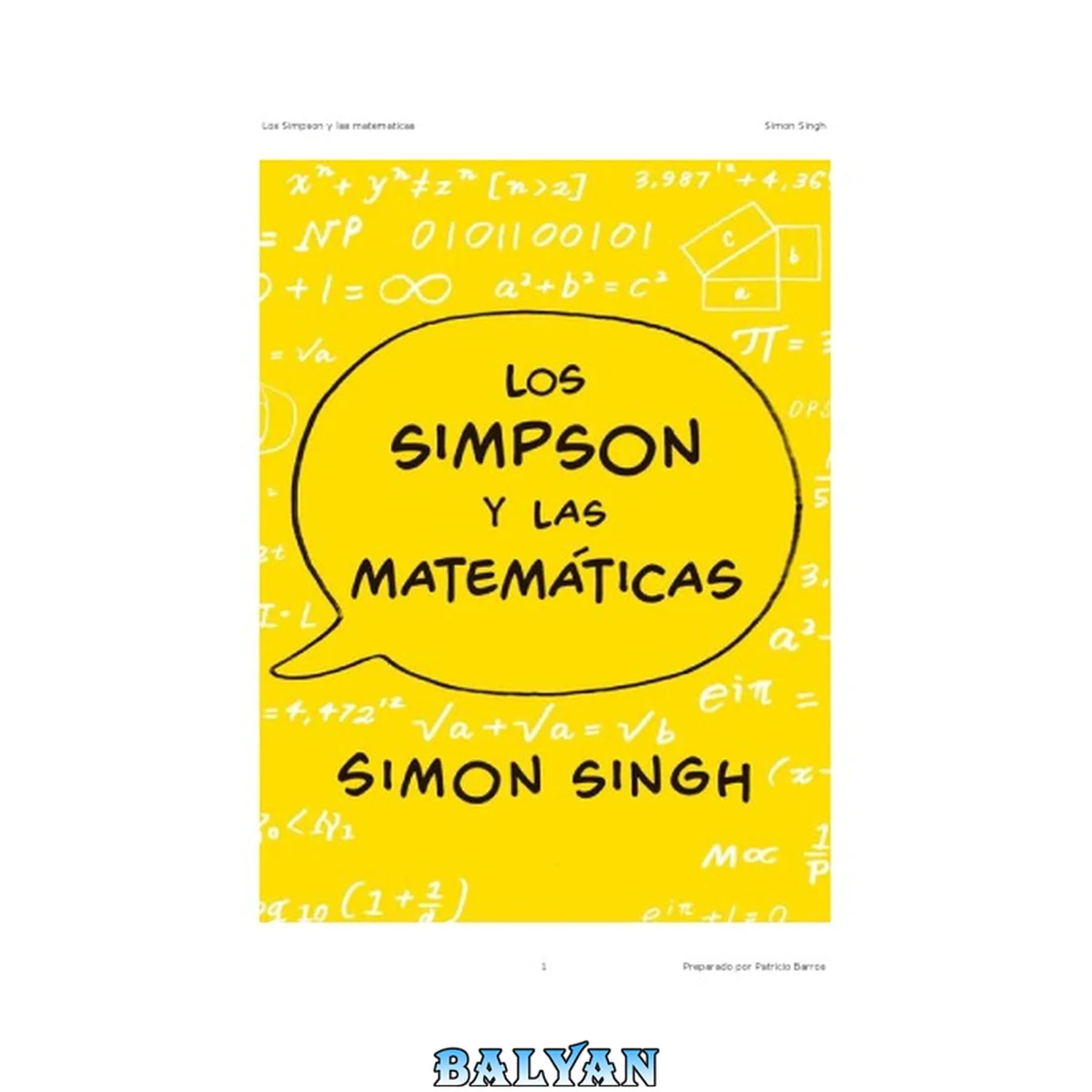 جلد کتاب Los Simpsons y las matemáticas