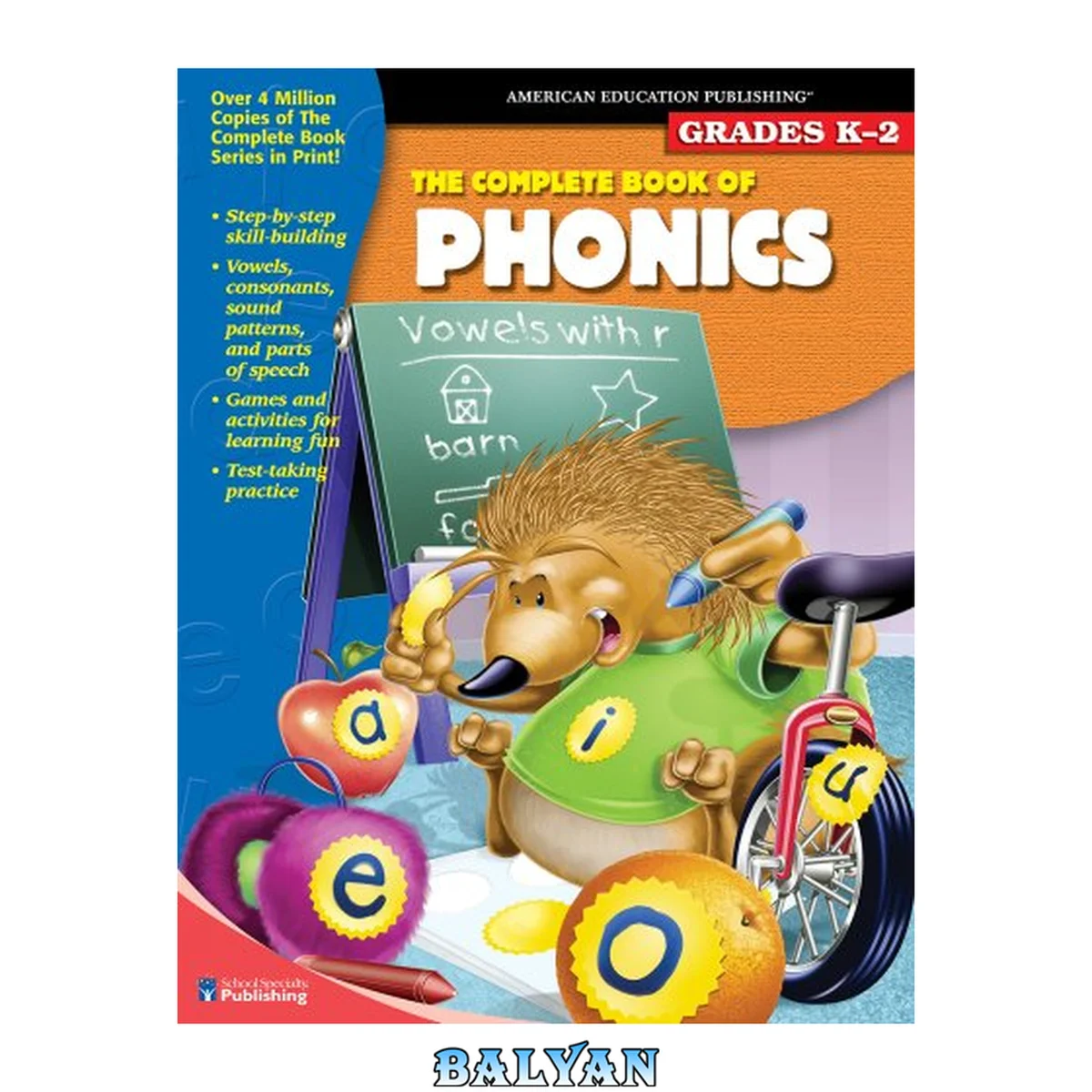 جلد کتاب The Complete Book of Phonics, Ages 4-9