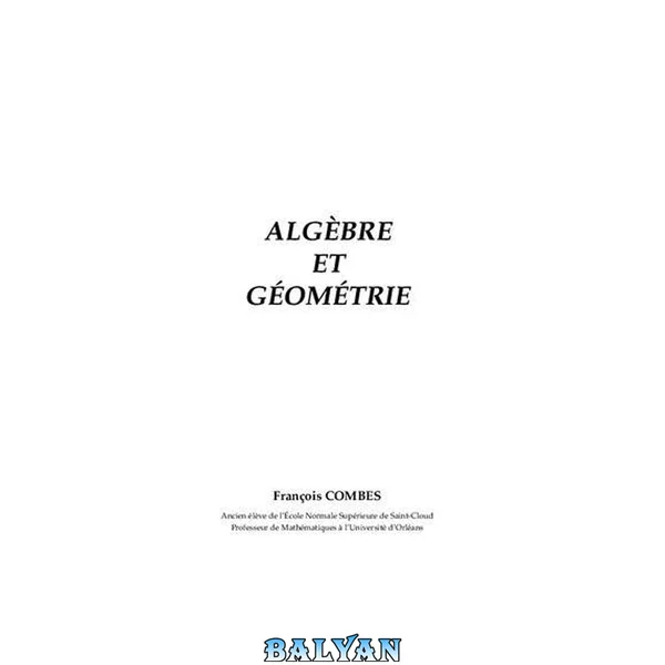 Algèbre et Géométrie