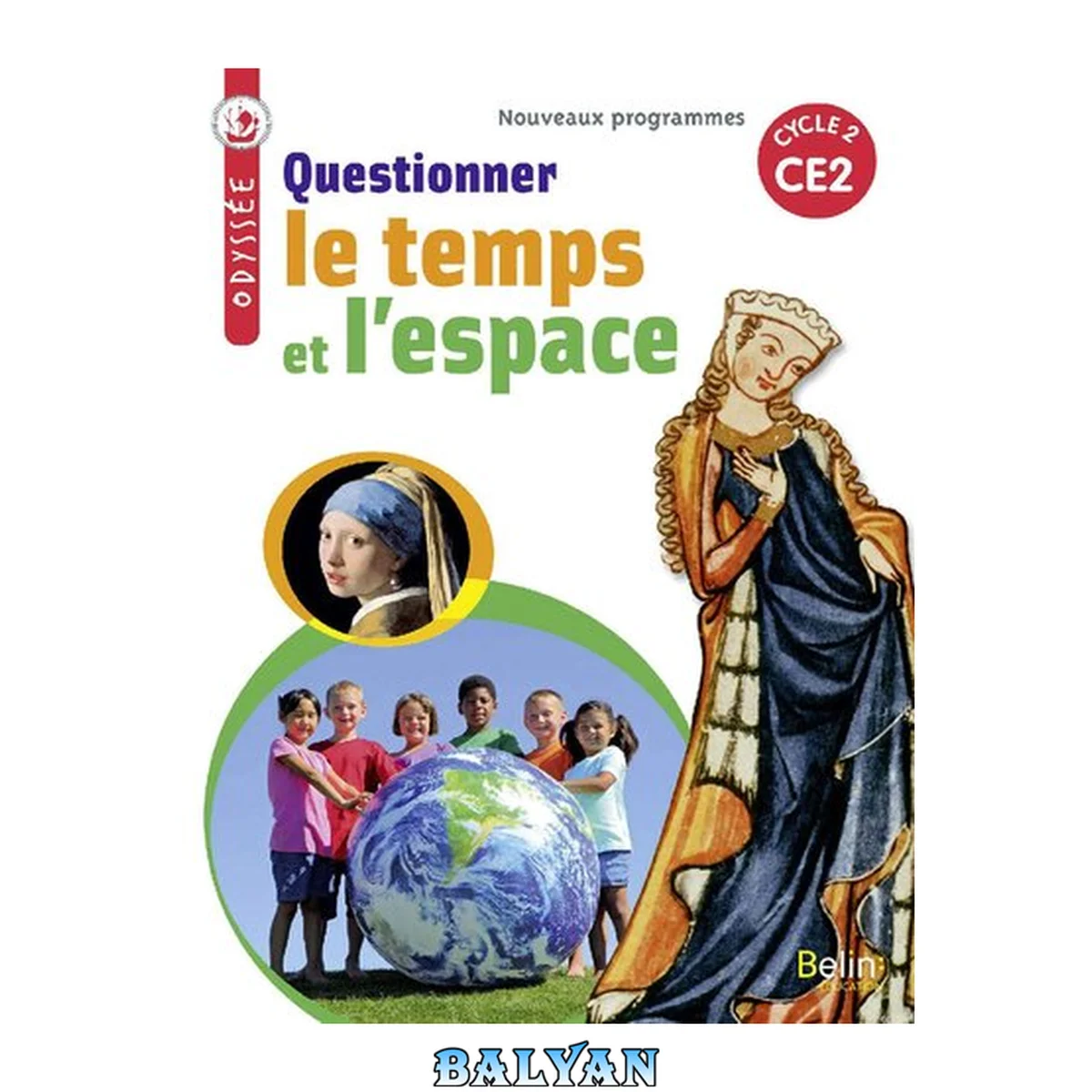 جلد کتاب Questionner le temps et l'espace, fichier CE2, cycle 2